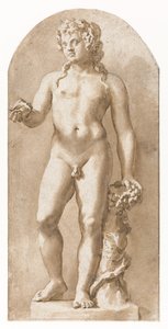 Jonge Bacchus staand door Jan de Bisschop