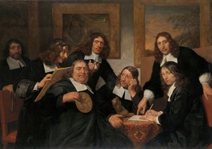 De regenten van het Sint-Lucasgilde, Haarlem, 1675
