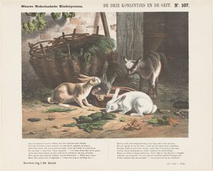 De drie konijntjes en de geit