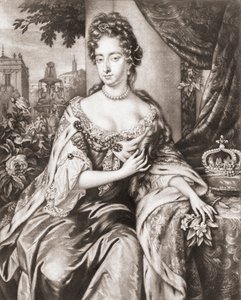 Koningin Mary II van Engeland, Schotland en Ierland door Jan or Verkolye (after) Verkolje