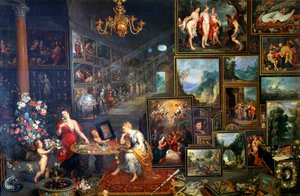 Allegorie van Zicht en Geur, c1590-1625 door Jan the Elder Brueghel