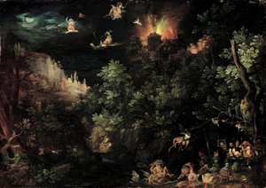 De verzoeking van St. Antonius door Jan the Elder Brueghel