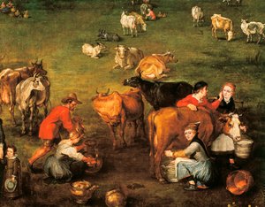 Het leven van de boeren, detail