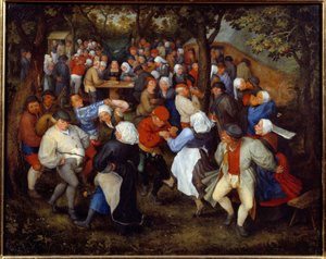 Het rozenfeest of de bruiloftsdans door Jan the Elder Brueghel