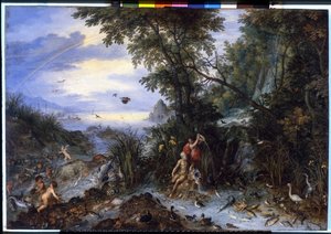 Water. Schilderij door Brueghel Jan I