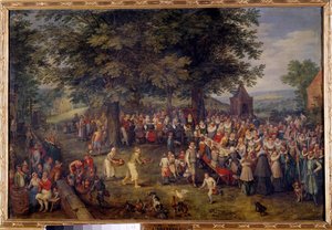 Huwelijksbanket door Jan the Elder Brueghel