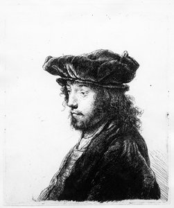 Een Oriëntaals Hoofd, geëtst door Rembrandt, c.1635