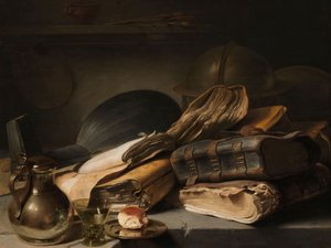 Stilleven met boeken, ca. 1627-28 door Jan the Elder Lievens