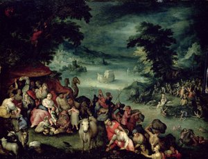 De zondvloed door Jan the Elder copy Brueghel