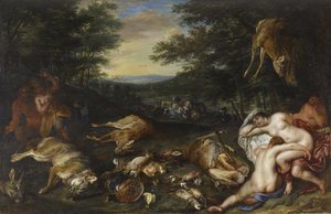 Diana en haar nimfen na hun jacht, 1630-39