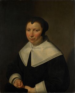 Portret van een vrouw door Jan van Bijlert