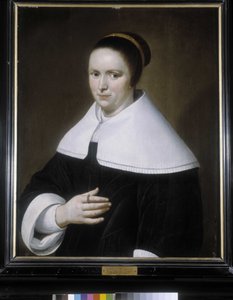 Portret van een vrouw door Jan van Bijlert or Bylert