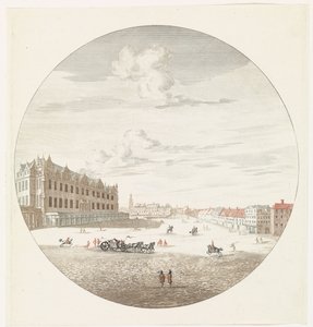 Gezicht op het stadsslot van Berlijn aan de pleinzijde door Jan van Call (I) (possibly)