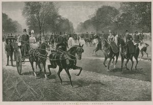 Middag in Hyde Park, Londen: Rotten Row door Jan van Chelminski