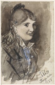 Portret van Treesje Muller door Jan van Essen