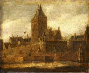 Gezicht op het Valkhof in Nijmegen