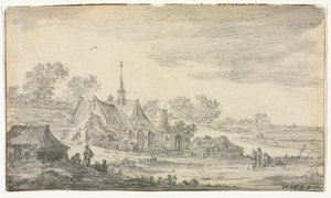 Groep Gebouwen aan een Kustlijn
