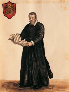 Portret van Italiaanse Componist Claudio Monteverdi door Jan van Grevenbroeck