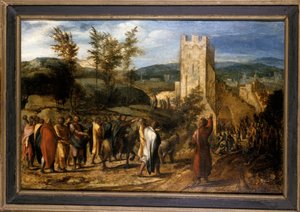 Christus betreedt Jeruzalem
