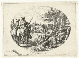 Belegering van een stad door Jan van Huchtenburg