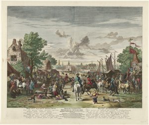 Paardenmarkt, ca. 1702 (title on object)