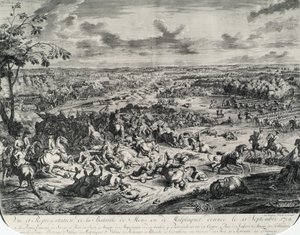 De slag bij Malplaquet op 11 september 1709 door Jan van Huchtenburgh
