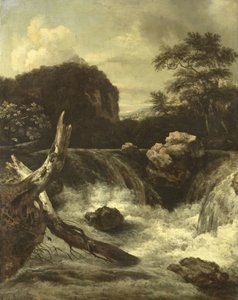 Een waterval door Jan van  Kessel
