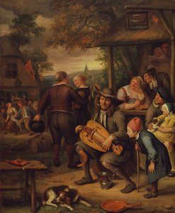 De draailierspeler door Jan van Kessel