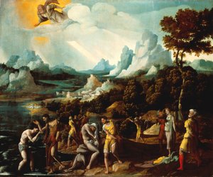 De Doop van Christus door Jan van Scorel