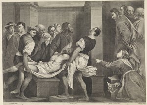 Opwekking van Lazarus door Jan van Troyen