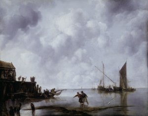Vissersboten in een kalmte
