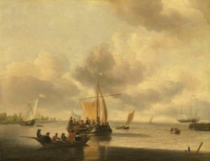 De monding van een estuarium (de Brill)