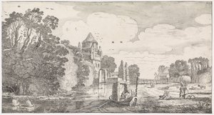 Kleine Houtpoort te Haarlem door Jan van de Velde (II)