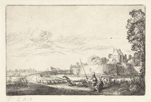 Landschap met de Zijlpoort te Haarlem
