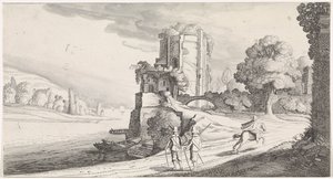 Ronde toren aan een rivier