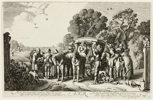 Lucht, plaat twee uit De vier elementen door Jan van de Velde II