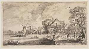 Maart, uit De twaalf maanden van het jaar door Jan van de Velde II