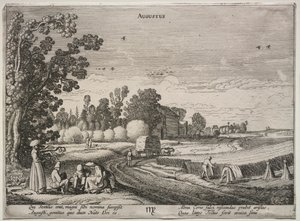 De Twaalf Maanden: Augustus door Jan van de Velde II