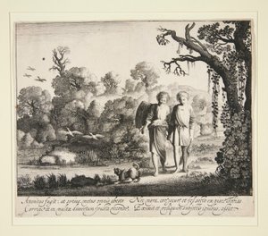 Tobias en de Engel, met de Vis uit het Verhaal van Tobias
