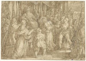 Christus voor Pilatus door Jan van der Straet