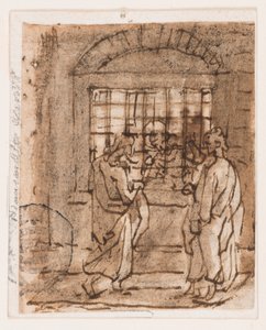 St. Peter in de gevangenis door Jan van der Straet, called Stradanus