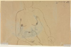 Torso van een naakte vrouw (verso)