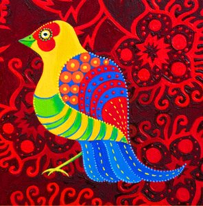 Blauwstaartvogel, 2019 door Jane Tattersfield