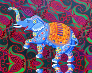Indiase olifant door Jane Tattersfield