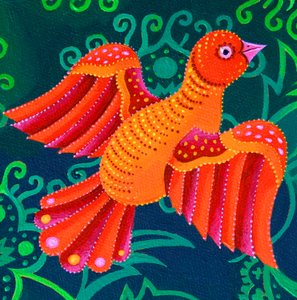 Oranje Vogel, 2019 door Jane Tattersfield