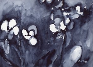Orchidee in Indigo, ca. 2017 door Janel Bragg