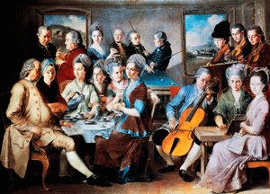 Familie Remy door Januarius Zick