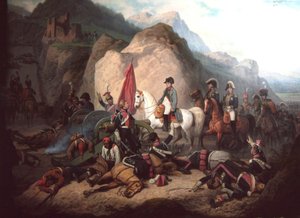 Napoleon in de Somosierra-kloof door January Suchodolski
