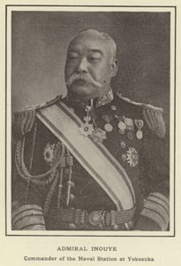 Admiraal Inouye, Commandant van het Marine Station in Yokosuka door Japanese Photographer