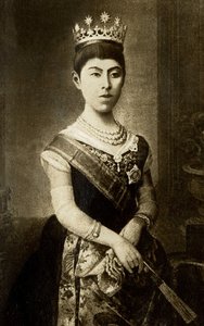 Portret van Haruko, keizerin van Japan